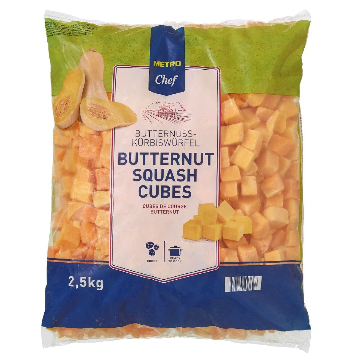 Pumpkin cubes 2.5 kg