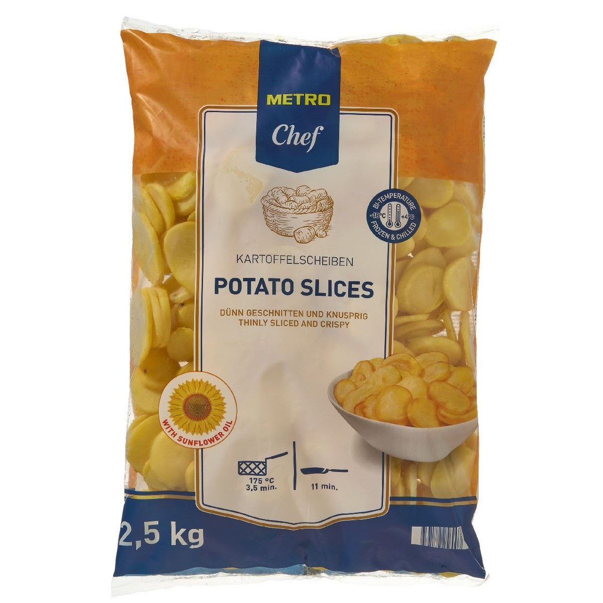 Potato slices 2.5 kg