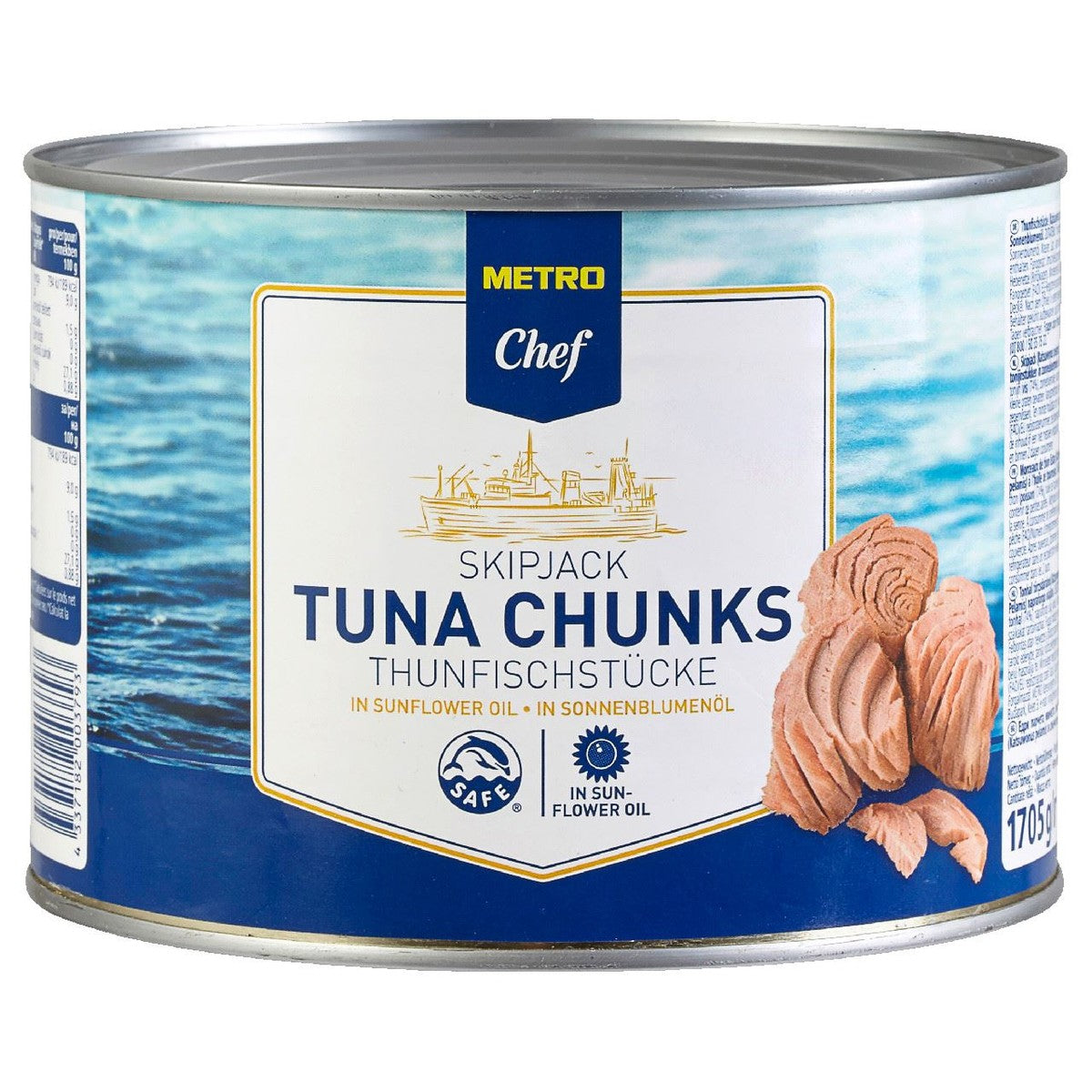 Tuna pieces in Sunflower oil 1.7 kg