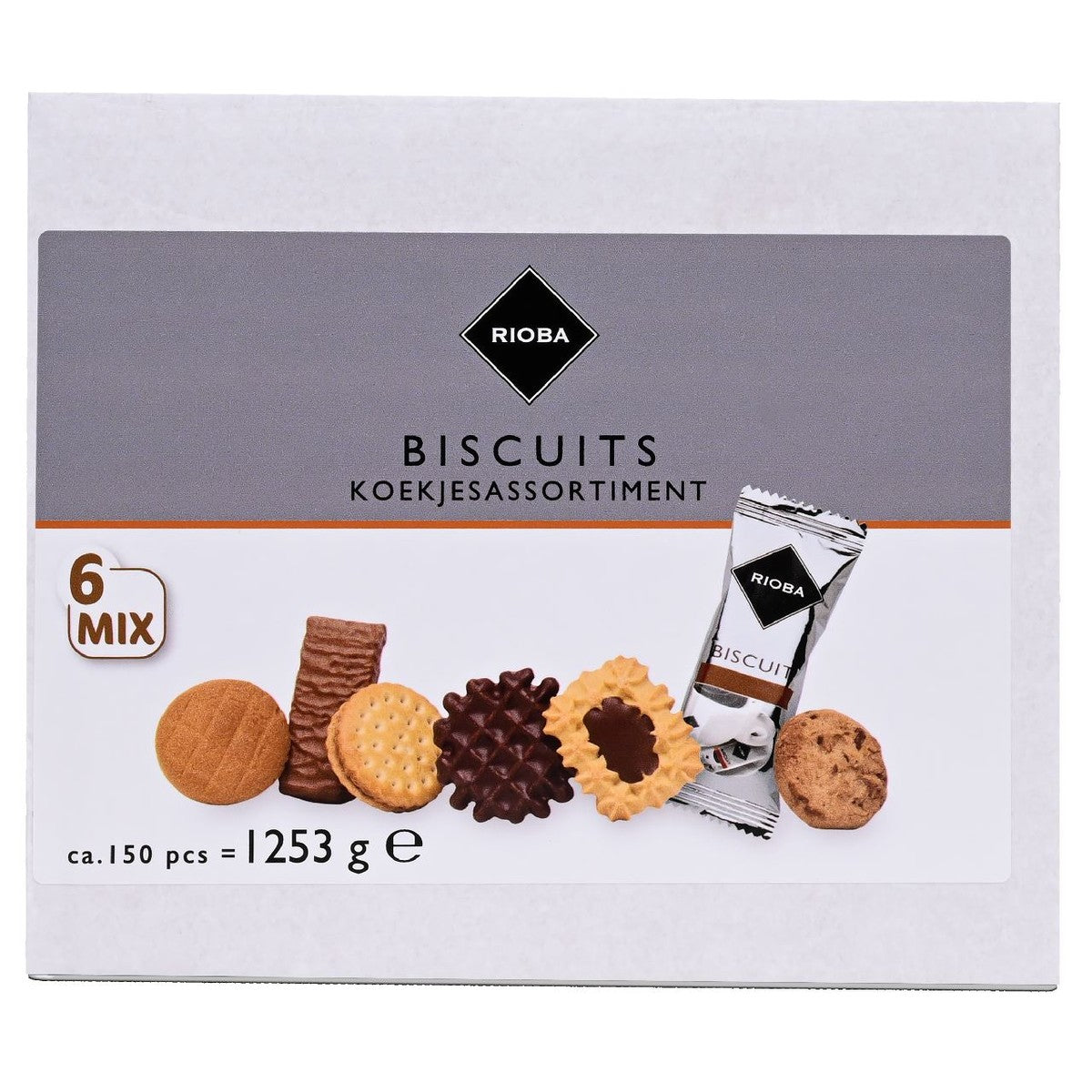 RIOBA Biscuit 6mix 150 pieces 1.115 kg