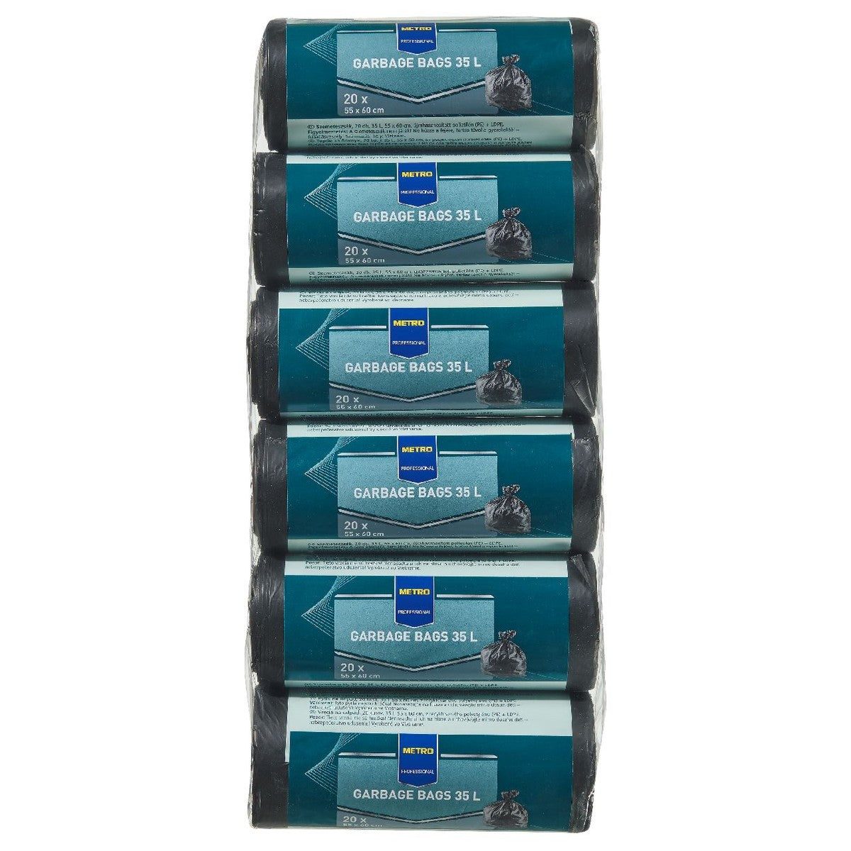 METRO PROFESSIONAL Garbage bag 35 l 6 x 20 pieces