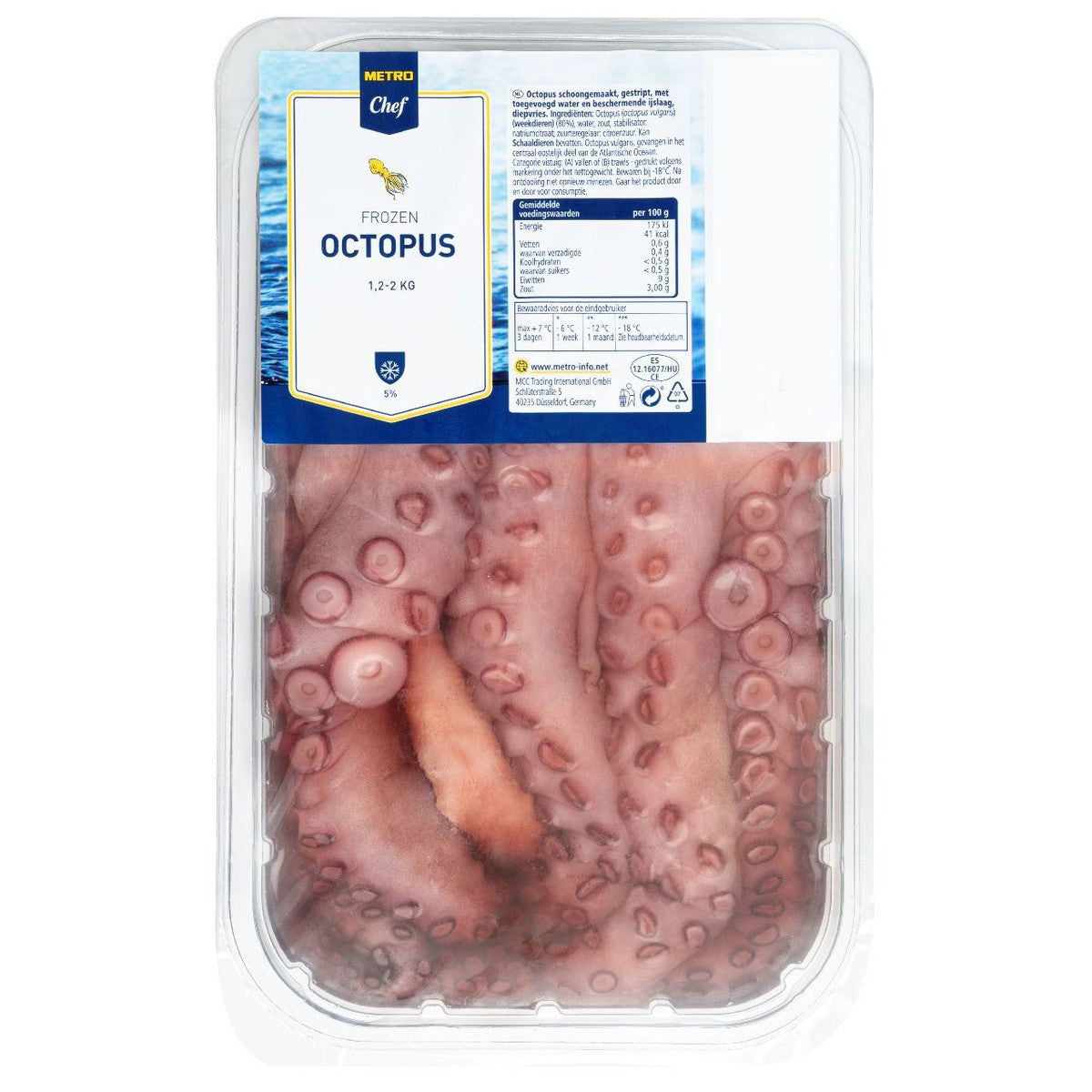 Pulpo Iqf (1.2 - 2.0 Kg) frozen
