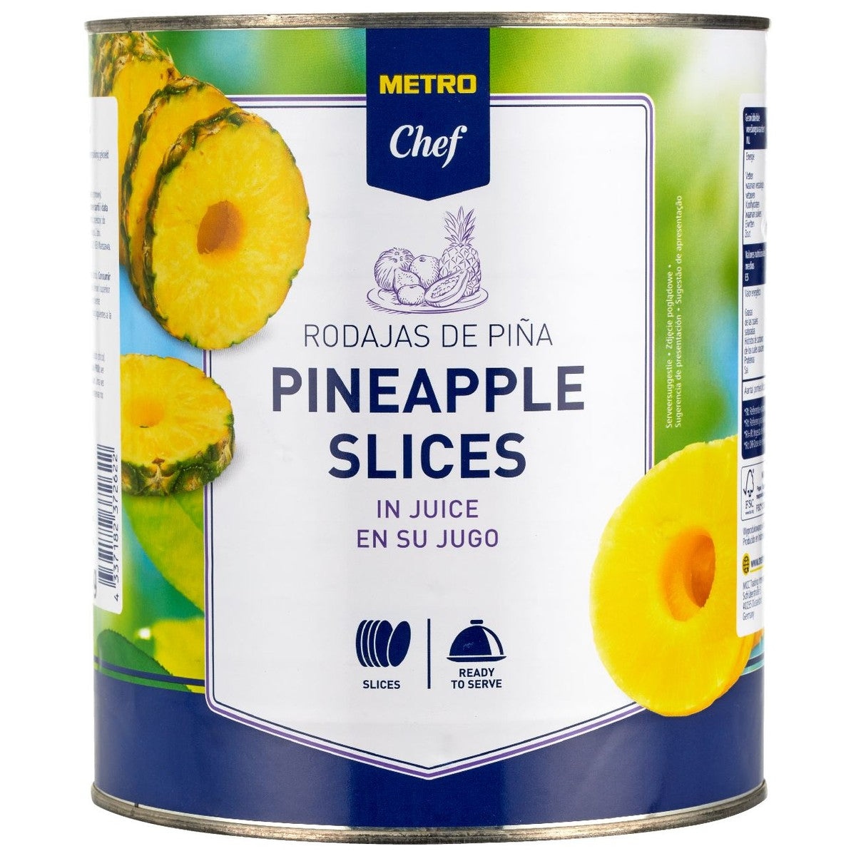 Pineapple Slice In Juice 3 kg