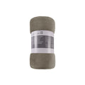 TARRINGTON HOUSE Coral Fleece Plaid 150 x 200 Taupe