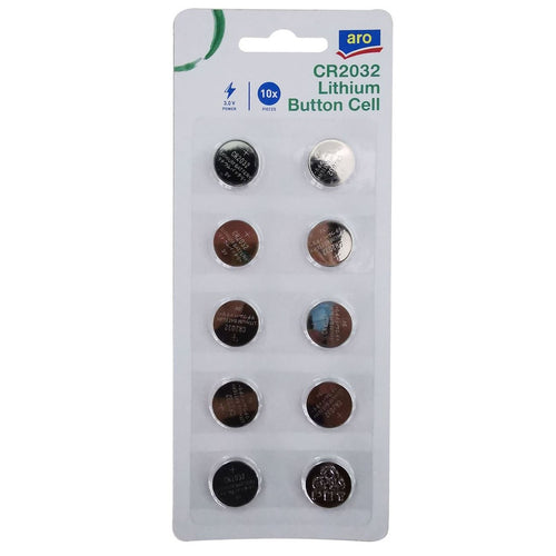 aro Button Cell Cr2032 10Pcs