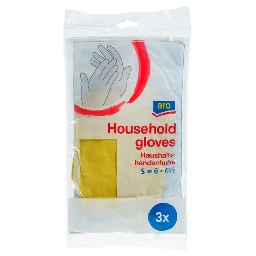 aro Household Gloves Small 3 pairs