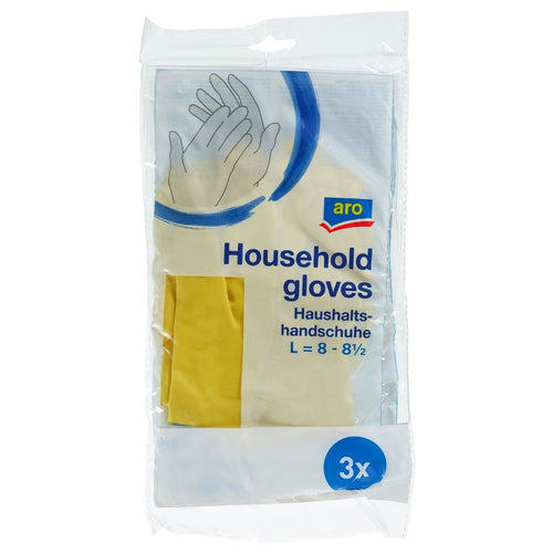 aro Household Gloves Large 3 pairs