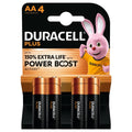 DURACELL Alkaline Plus AA 4 pieces