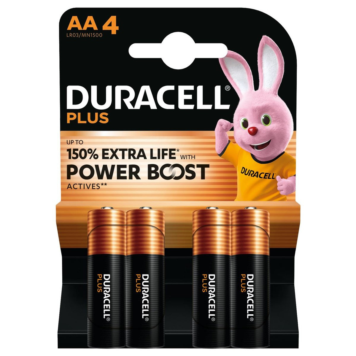 DURACELL Alkaline Plus AA 4 pieces