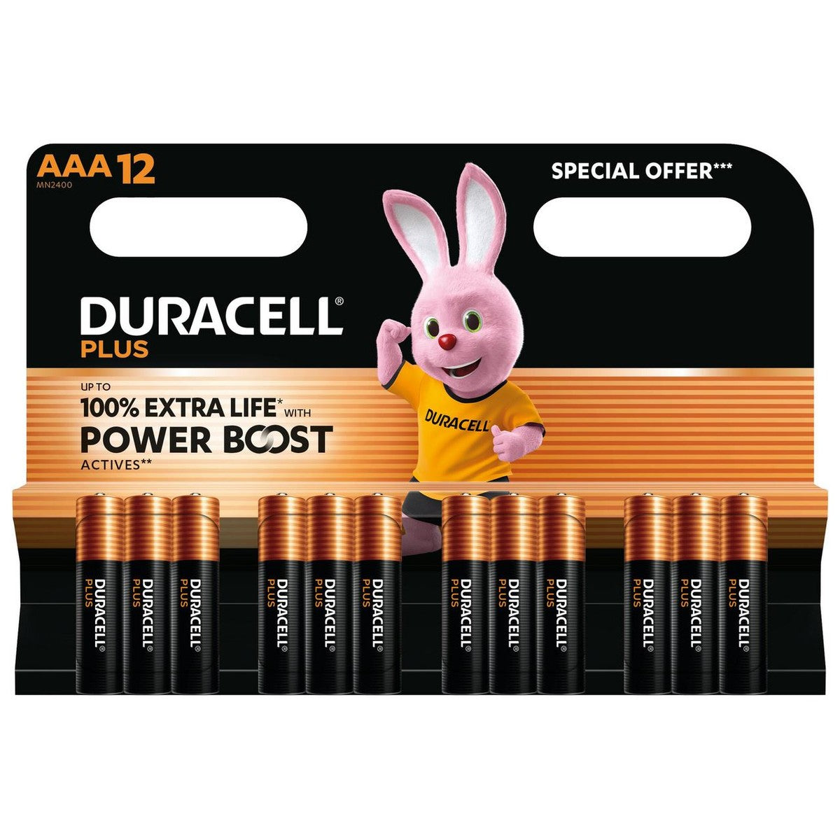 DURACELL Plus Power Boost AAA 12 pieces