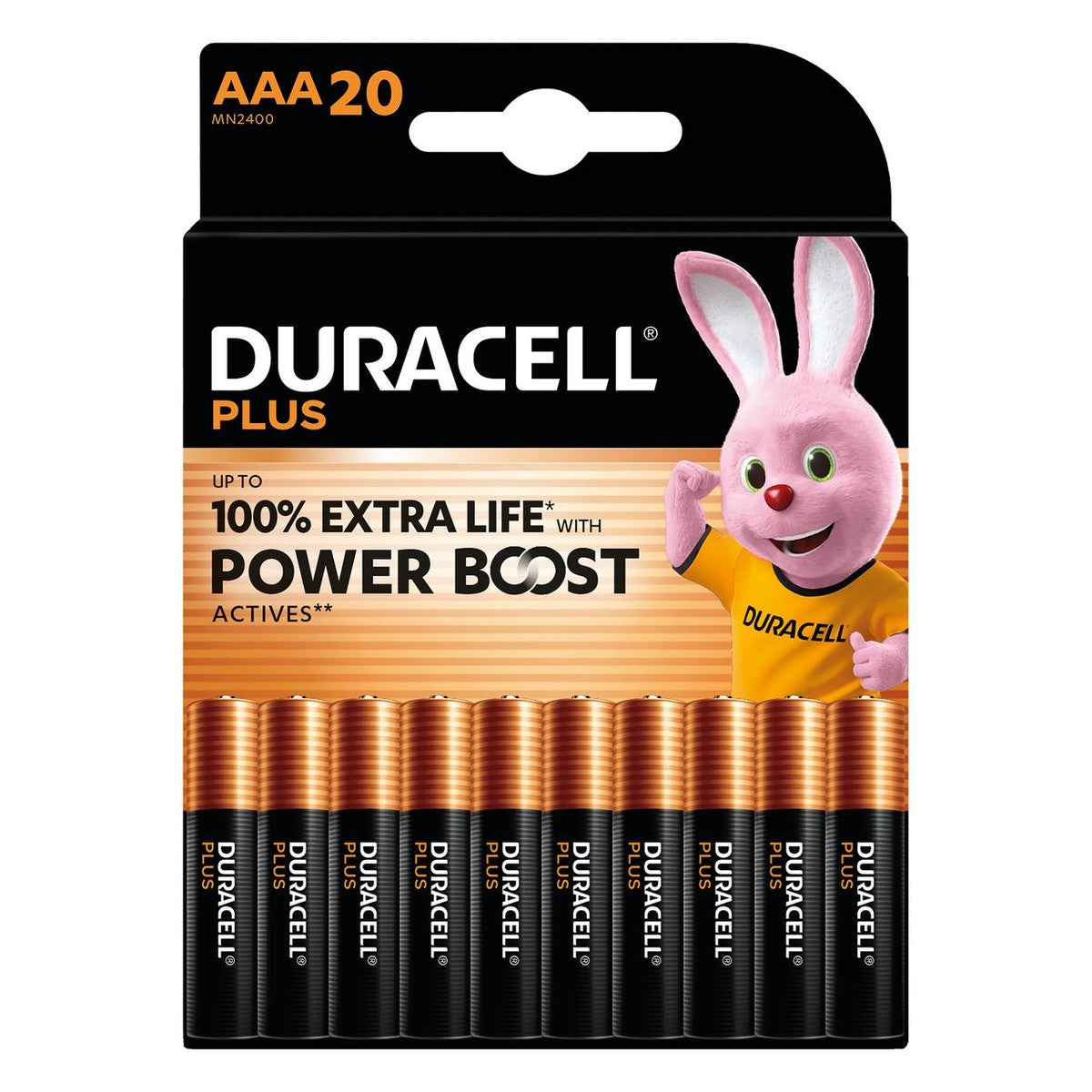 DURACELL Alkaline Batteries AAA 20 pieces