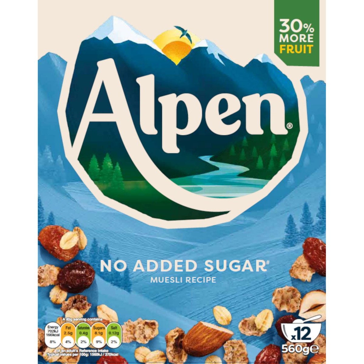 Alpen Muesli Sugar Free 560 g
