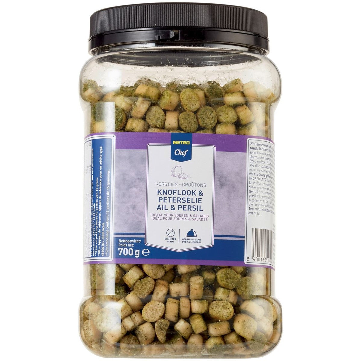 Garlic & parsley croutons 700 g