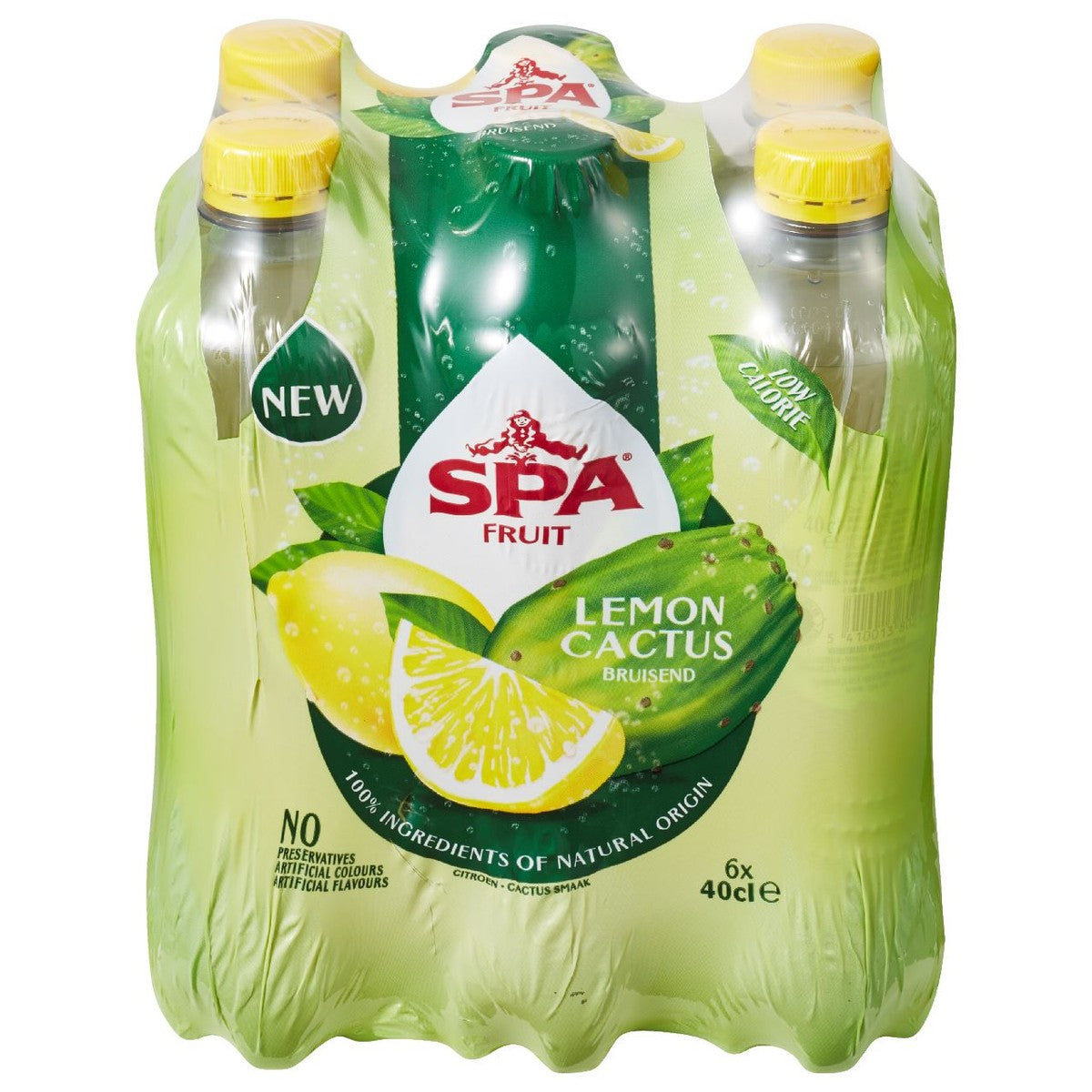 SPA Fruit Sparkling Fruity Soft Drink Lemon Cactus 6 x 40 cl