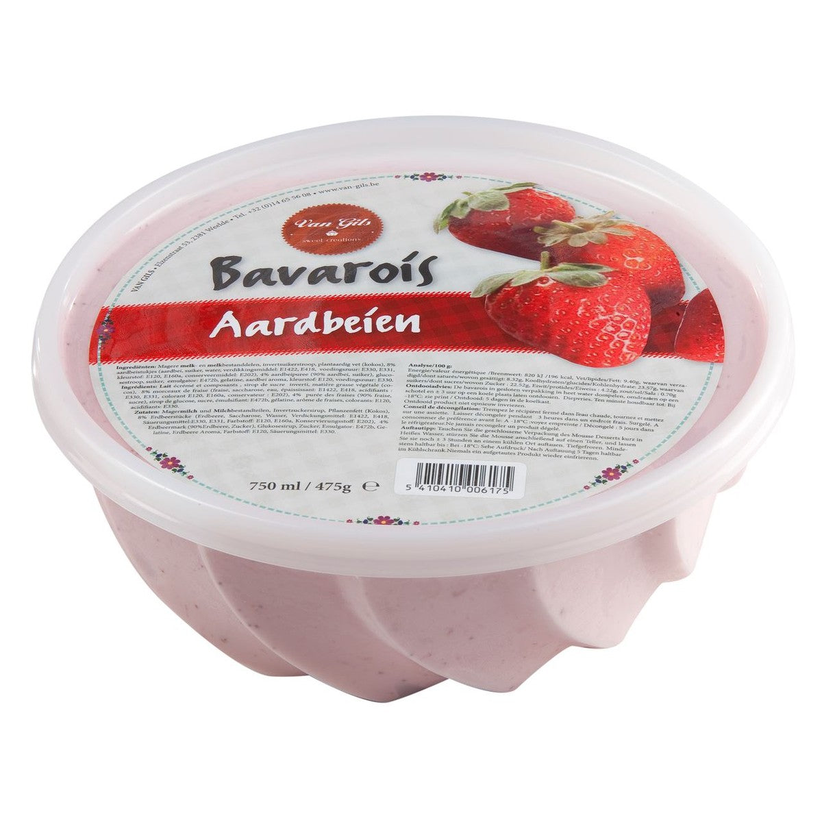 Van Gils Bavarois Turban Strawberry 750 grams