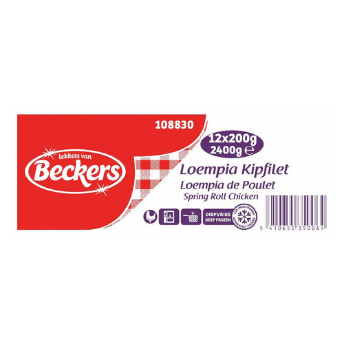 Beckers Chicken Spring Roll 12 x 200 g