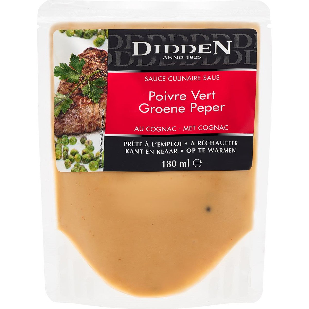Didden Culinary Sauce Green Pepper with Cognac 180 ml