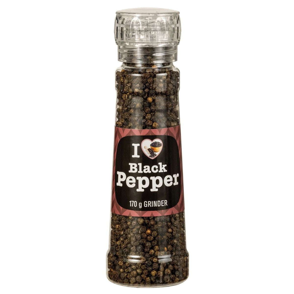 I Love Black Peppercorn Grinder 170g