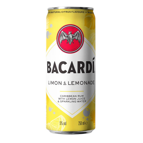 BACARDÍ LIMON & LEMONADE can 12 x 25 cl 5%
