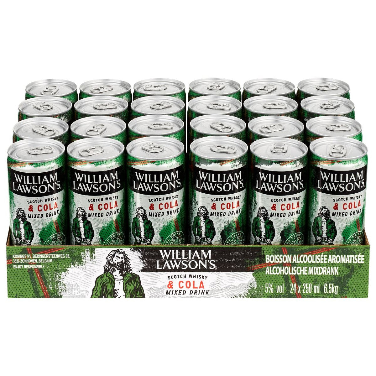 William Lawson's & Cola 24 x 25 cl 5%