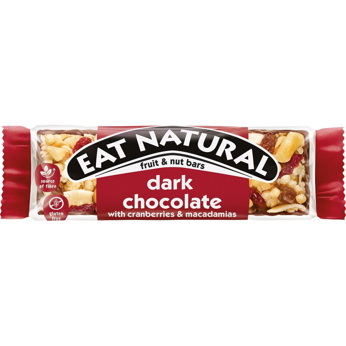 Eat Natural Dark Chocolate with Cranberries & Macadamias 12 x 40 g