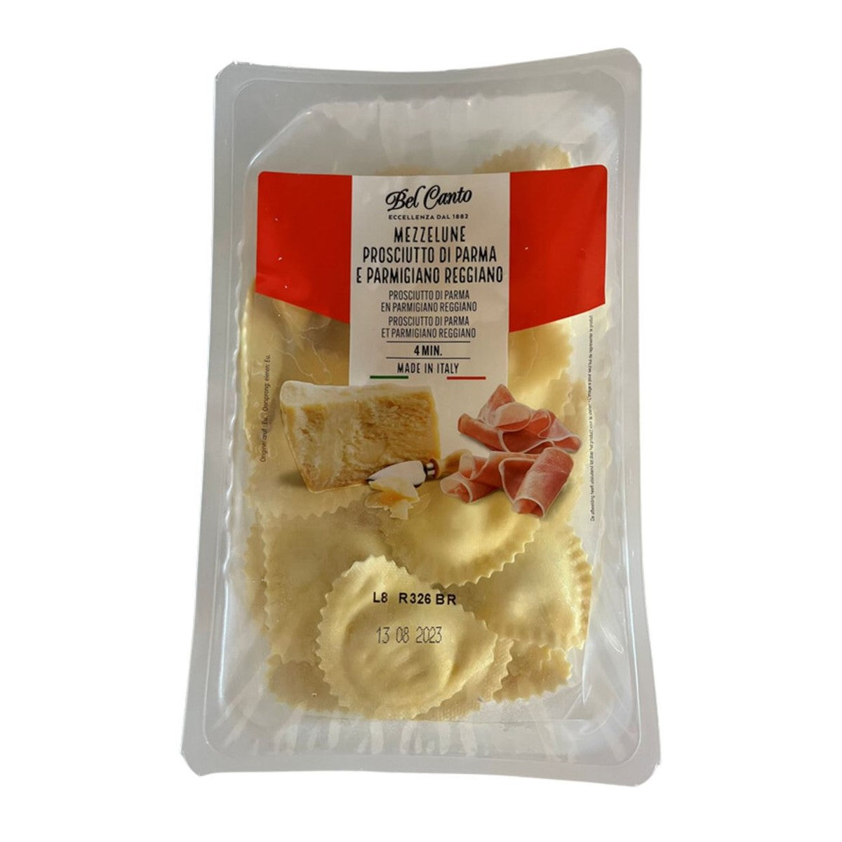 BEL CANTO Mezzelune Prosciutto 500 g