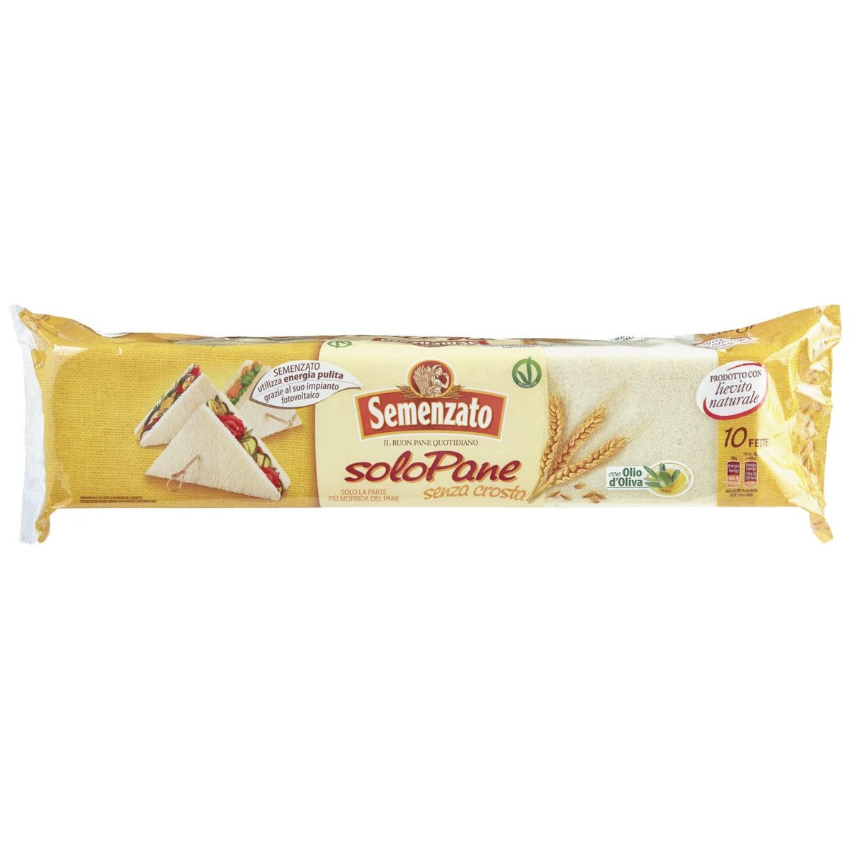 Semenzato Pane per tramezzini white 10 slices 1 kg