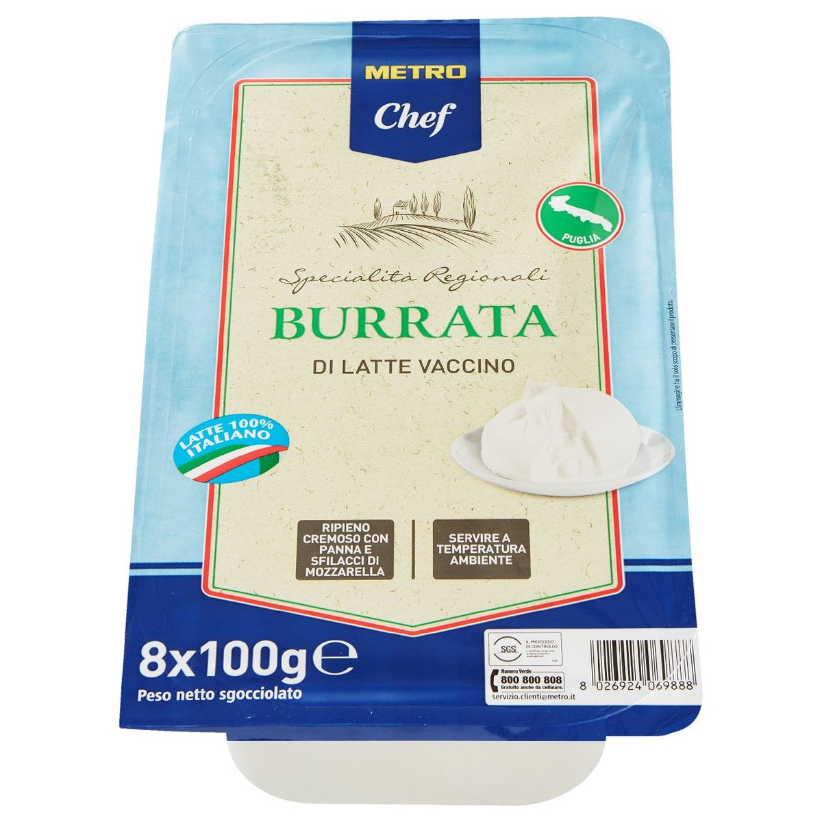 Burrata 8 x 100 g