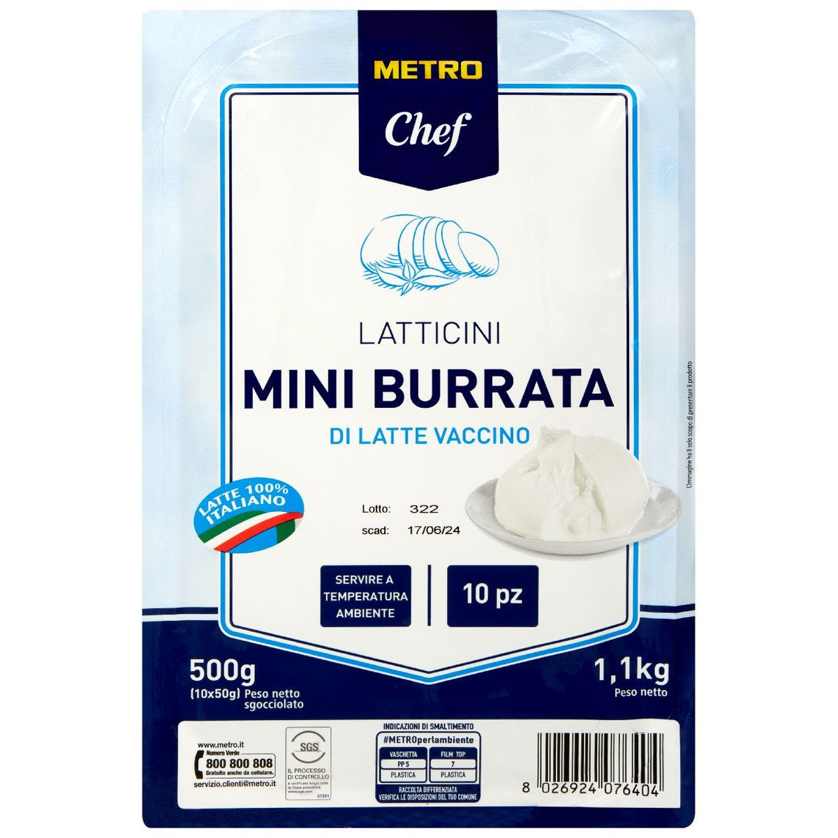 Burrata mini 10 x 50 g