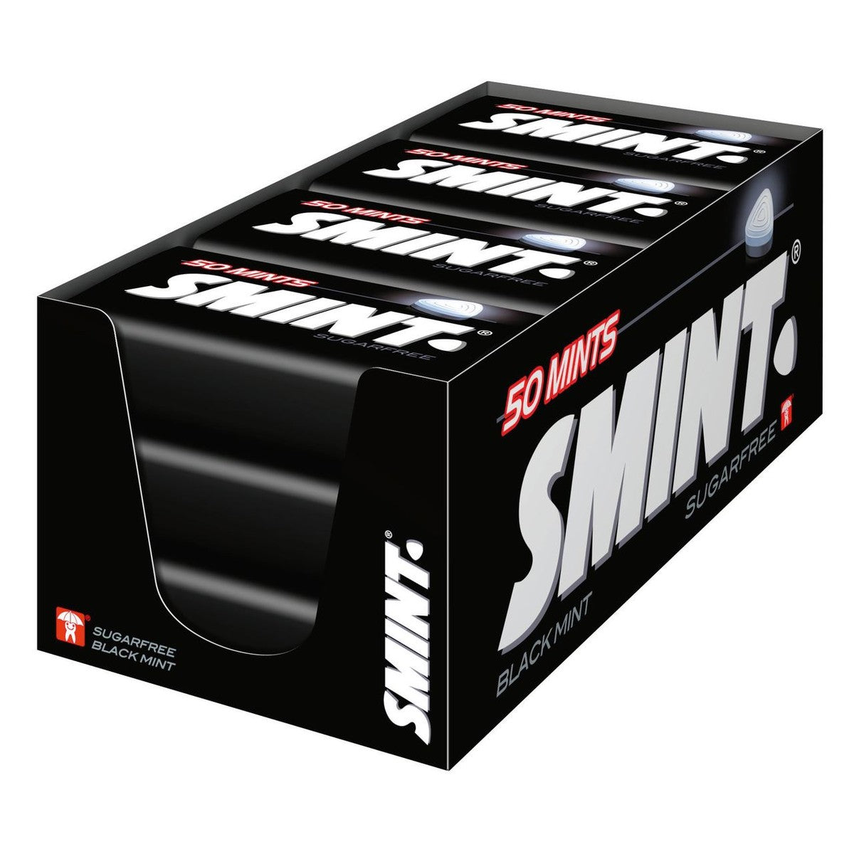 Smint Black Mint Sugarfree 50 Pieces 12 x 35 g