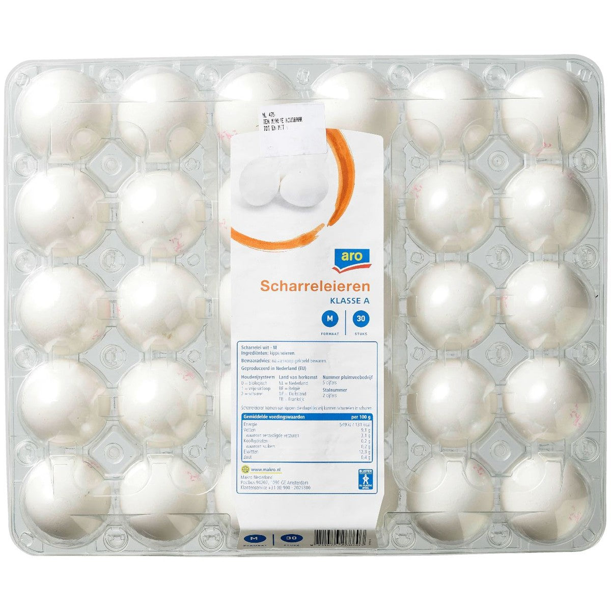 aro Free-range eggs white M 30 pieces
