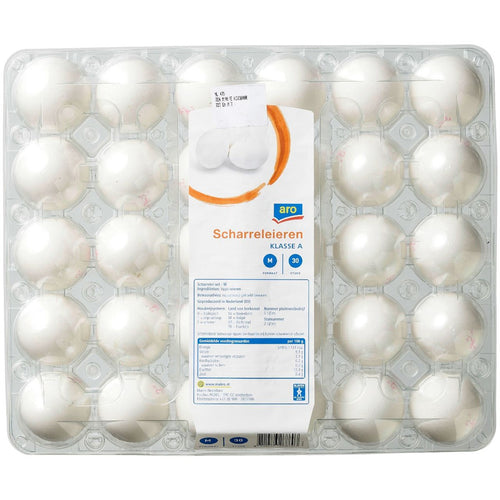 aro Free-range eggs white M 30 pieces