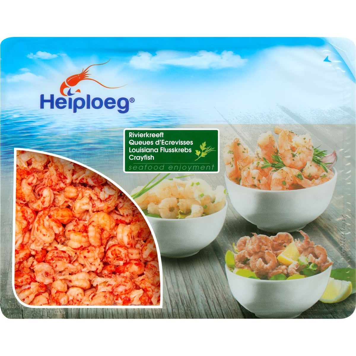 Heiploeg Chinese crayfish, boiled, peeled, thawed 500g
