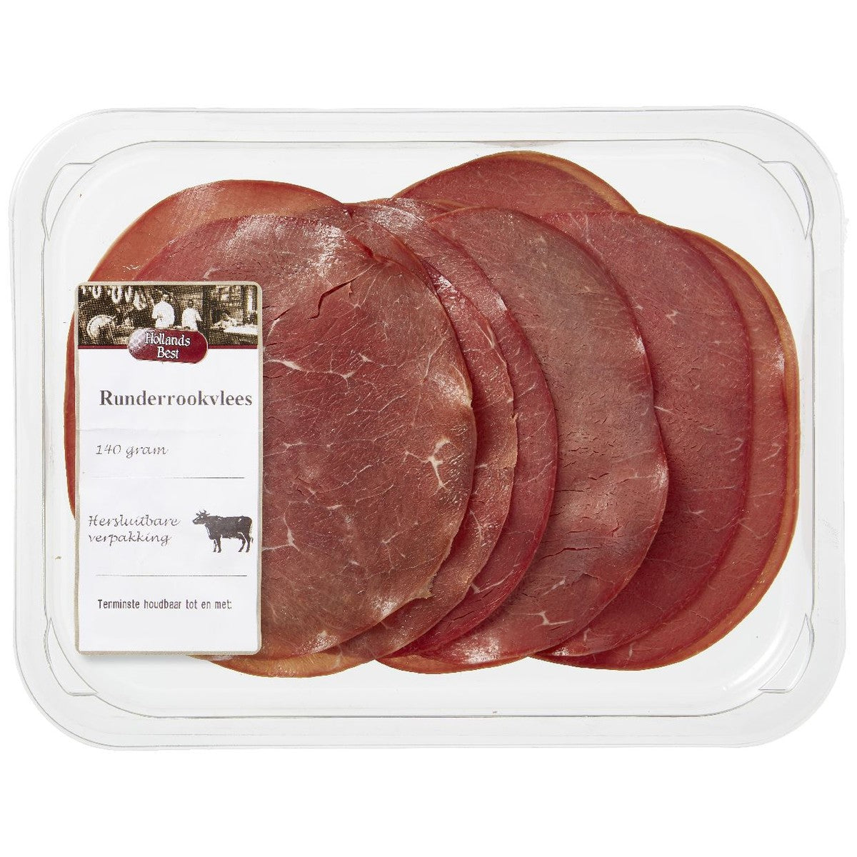 Hollands Best Wit Label Sliced ​​smoked beef meat 140 g