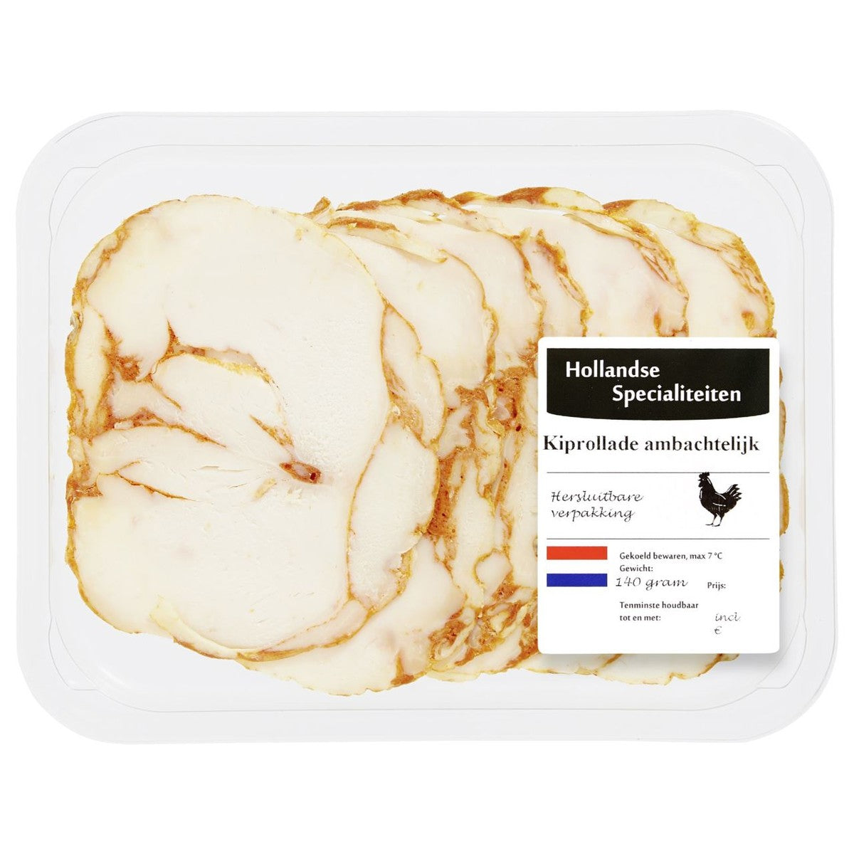 Hollands Best Wit Label Sliced ​​artisanal chicken roulade 140 g