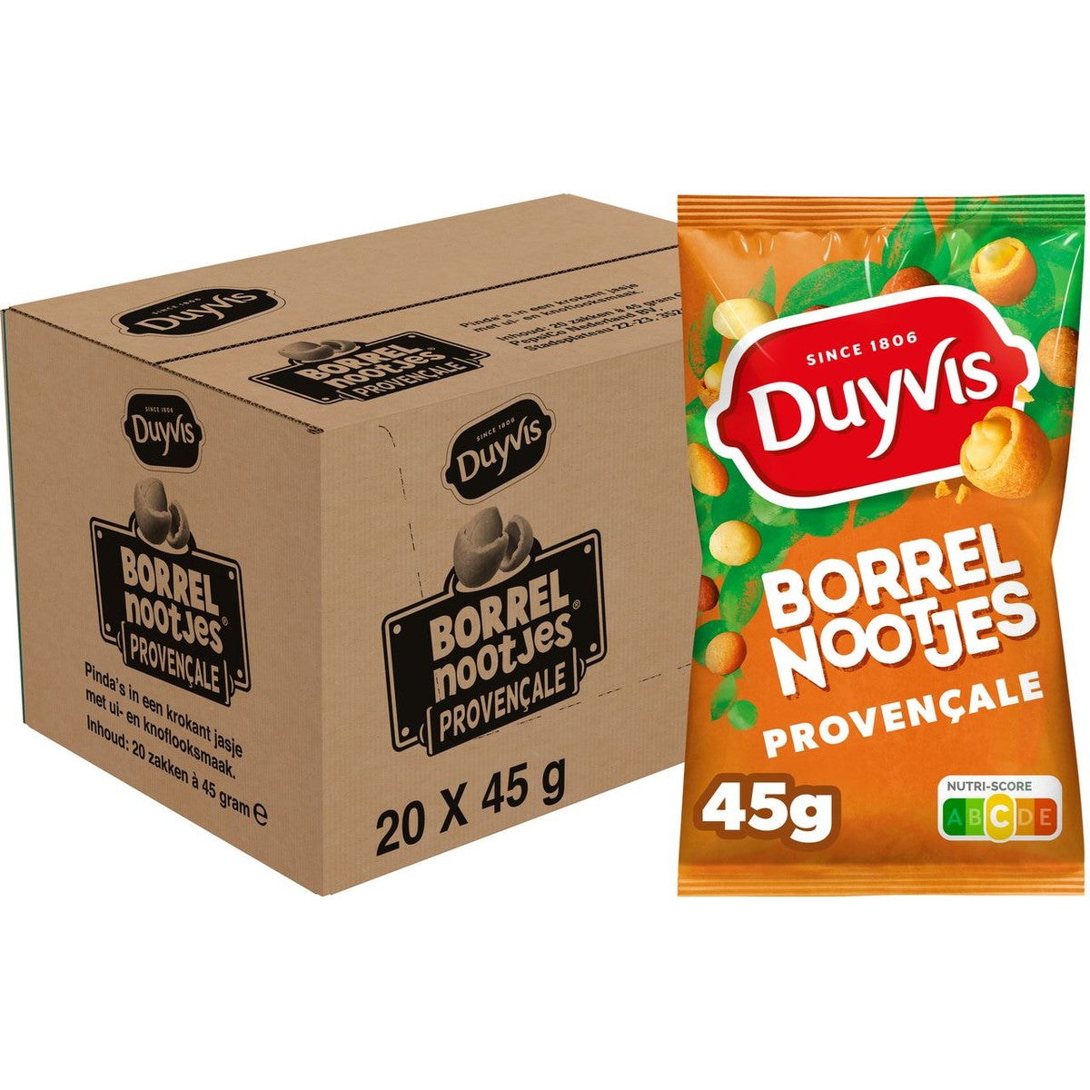 Duyvis Borrelnootjes Provencale 20 x 45 g