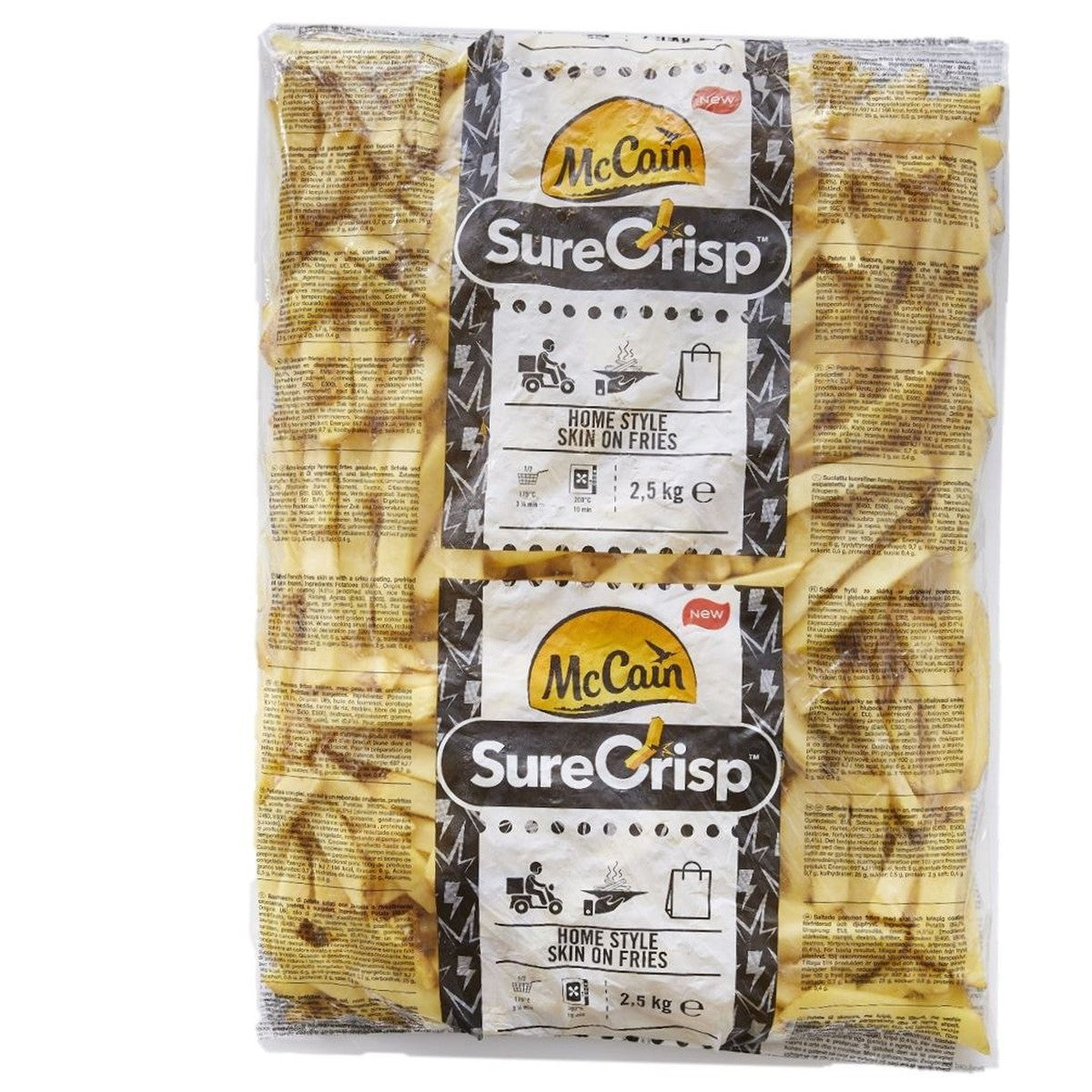 McCain SureCrisp Home Style Skin on Fries 2.5 kg