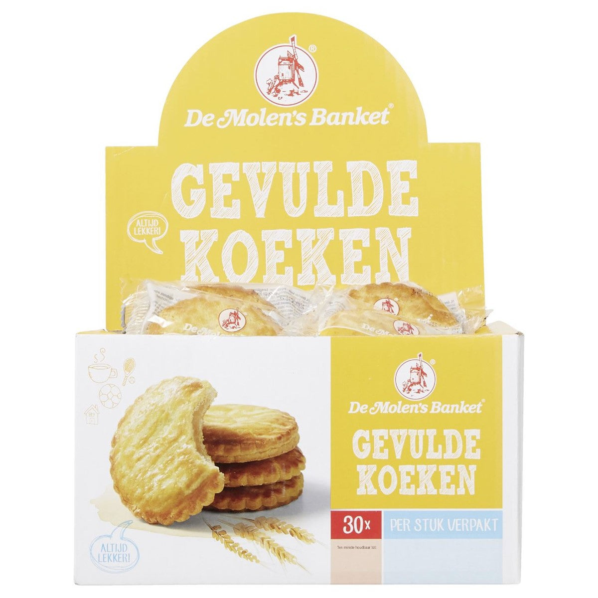 De Molen's Pastry Filled cookie 30 x 50 g