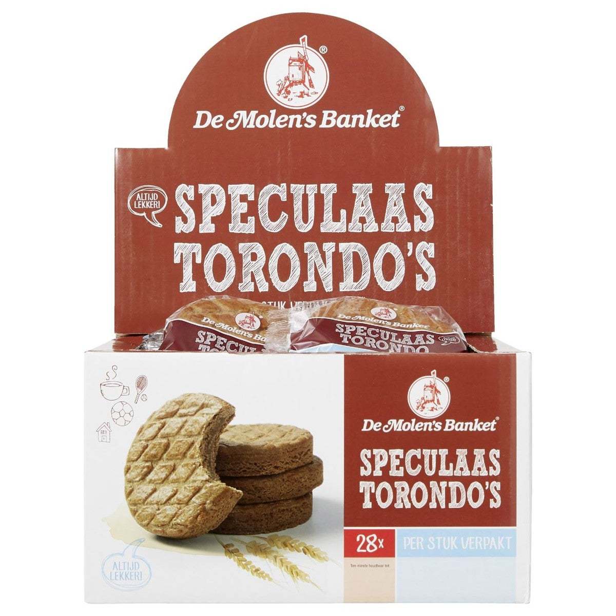 De Molen's Banquet Speculoos Torondo's 28 x 65 g