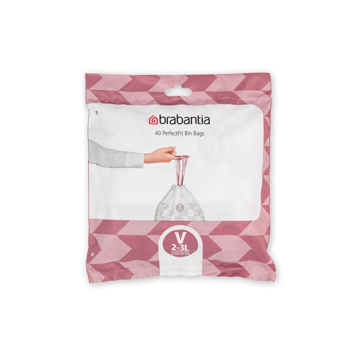 Brabantia PerfectFit Waste Bags Code V 3 liter dispenser pack 40 pieces