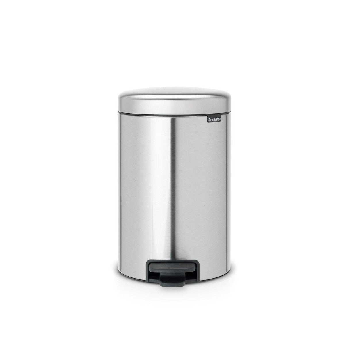 Brabantia newIcon pedal bin 12 liters with plastic inner bin - Matt Steel Fingerprint Proof