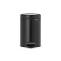 Brabantia newIcon pedal bin 3 liters with plastic inner bin - Matt Black