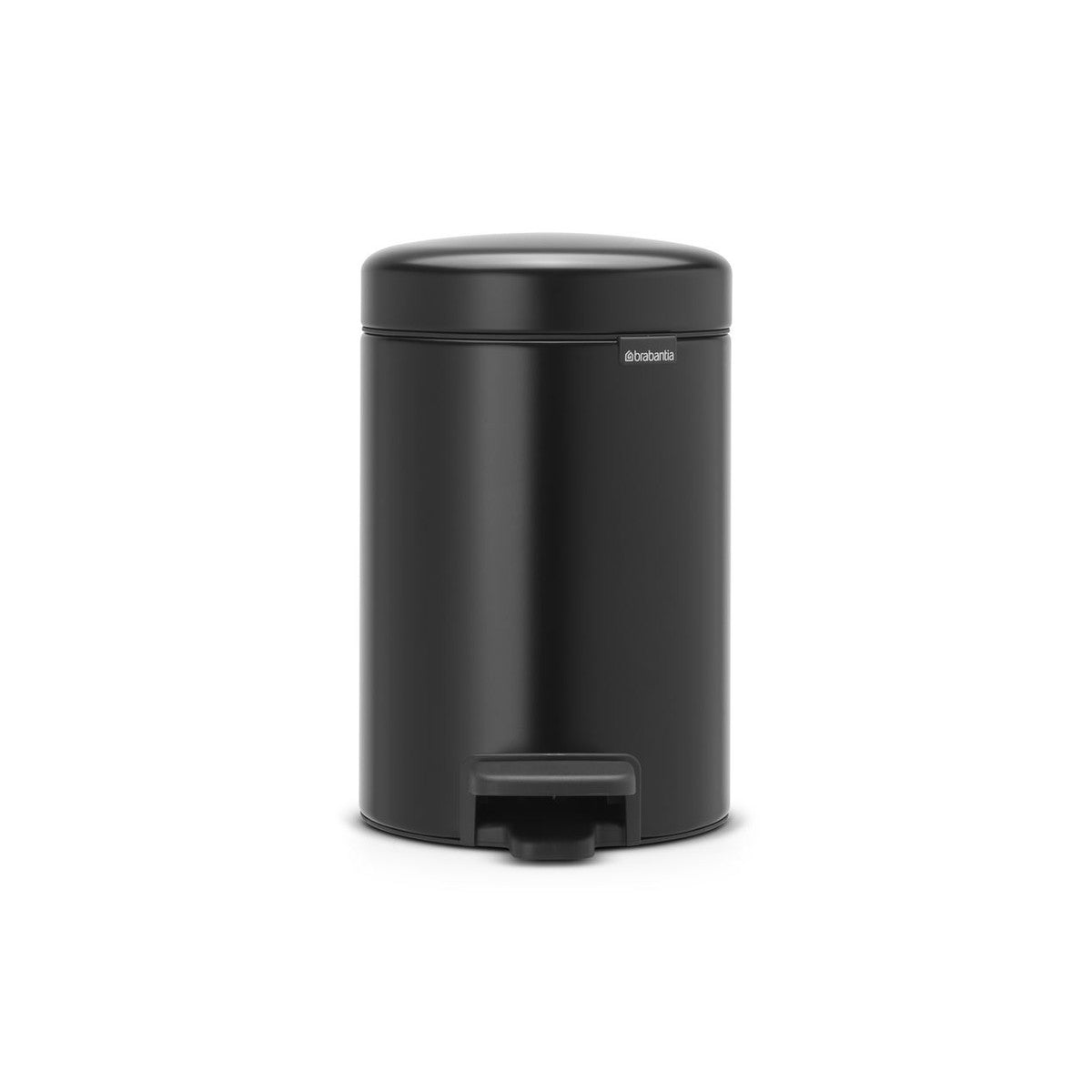 Brabantia newIcon pedal bin 3 liters with plastic inner bin - Matt Black