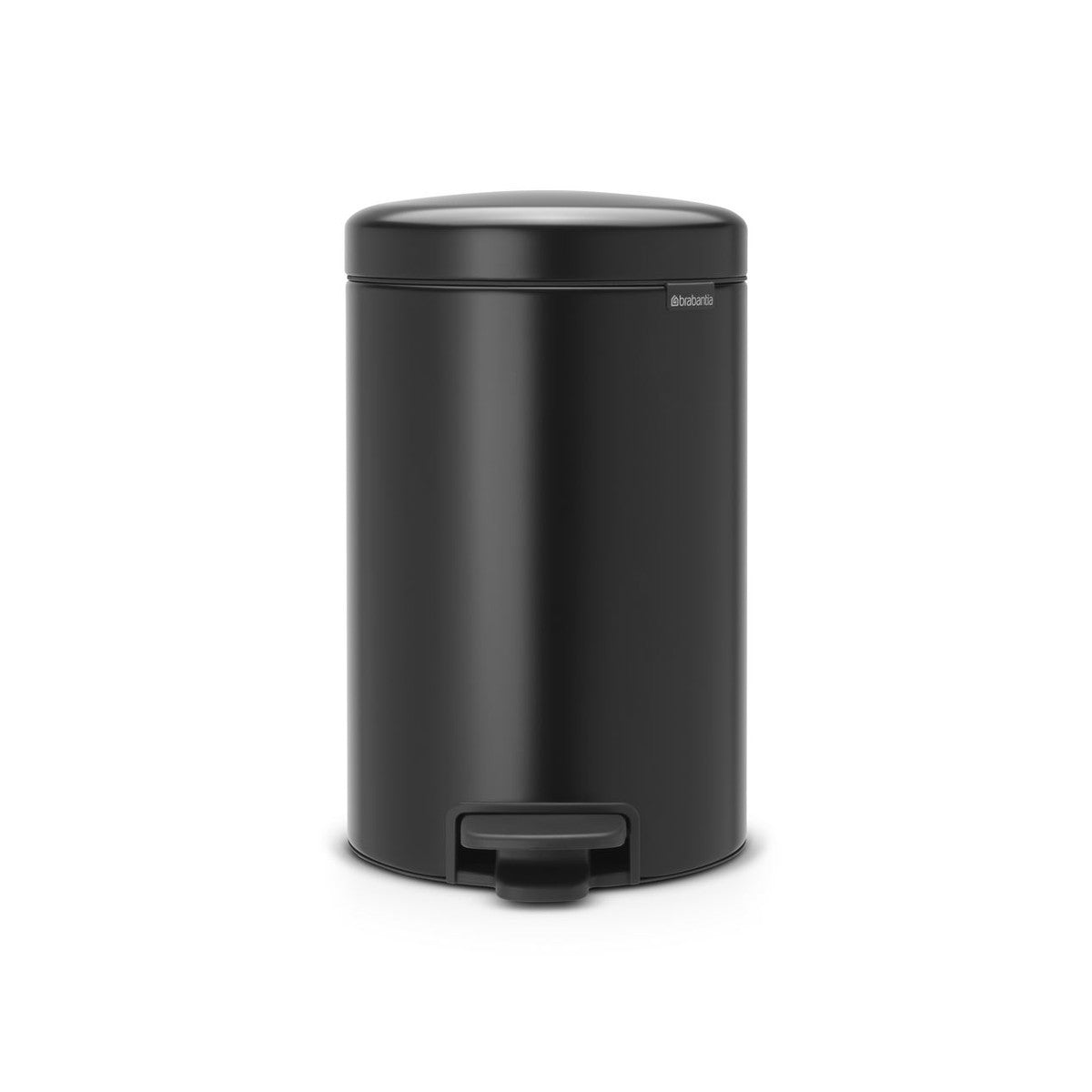 Brabantia newIcon pedal bin 12 liters with plastic inner bin - Matt Black