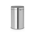 Brabantia Touch Bin waste bin 40 liters with plastic inner bin - Matt Steel