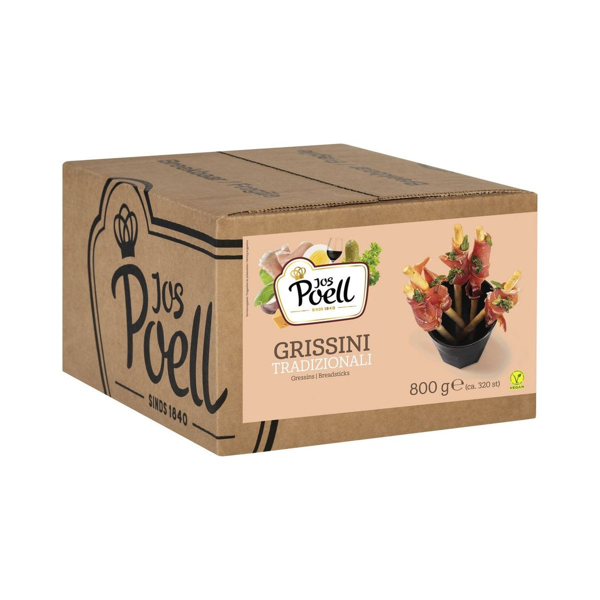 Jos Poell Grissini Tradizionali 8 x 100 g