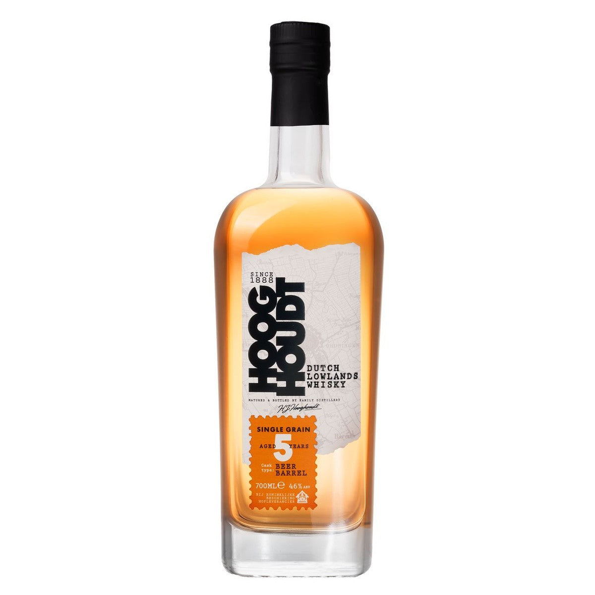 Hooghoudt Beer Barrel Whiskey 5YO 70 cl 46%