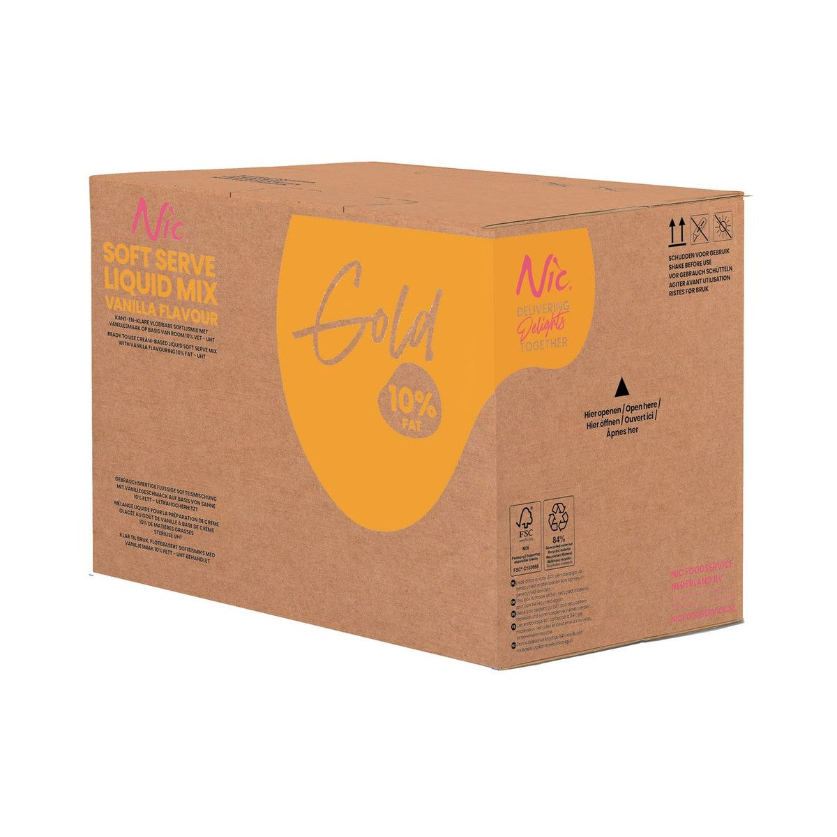 Nic Ice Cream Mix Liquid Gold 10% fat 11 kg