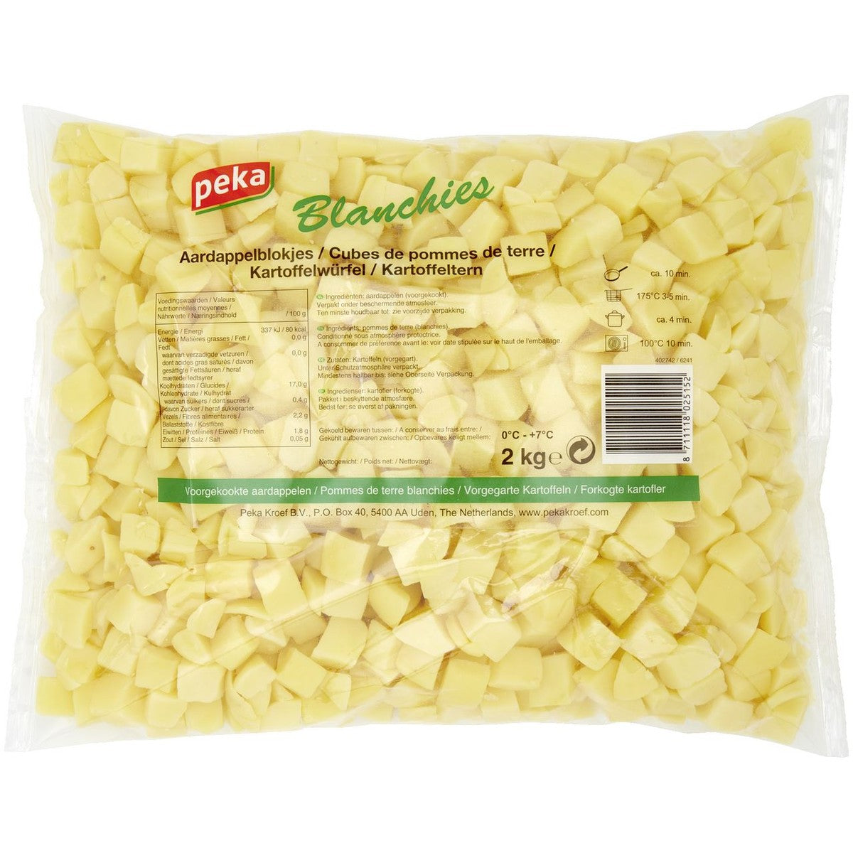 Peka Blanchies Potato cubes 2kg