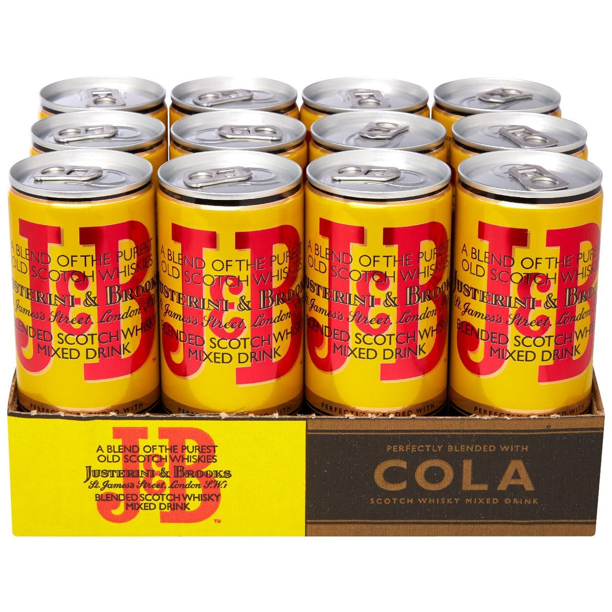 J&B Rare Cola Mixed Drink can 12 x 25 cl